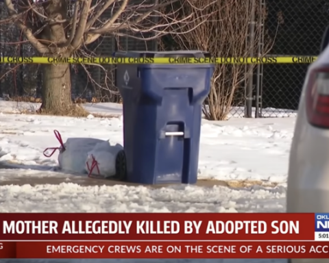 Trash can crime scene